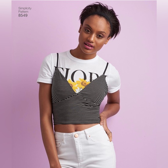 Simplicity Sewing Pattern 8549 - Misses Bra Top, XXS-XXL - Picture 4 of 10